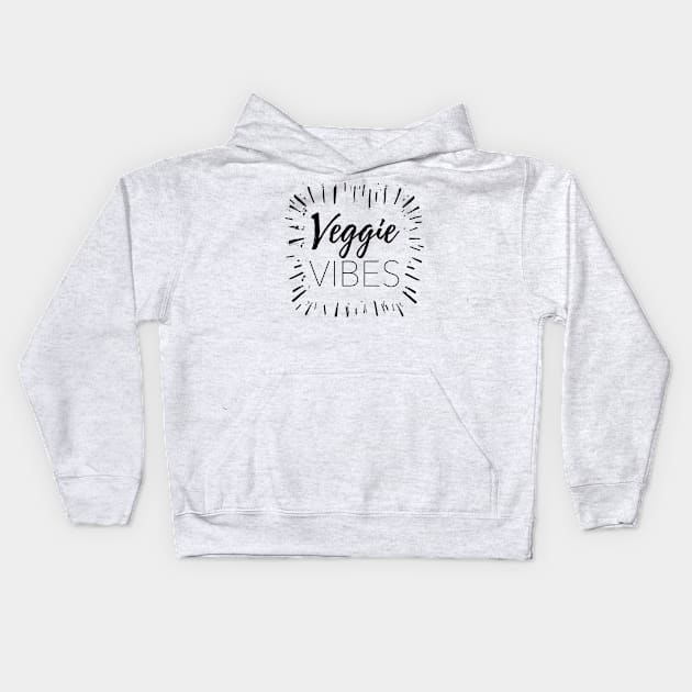 Veggie Vibes Kids Hoodie by IllustratedActivist